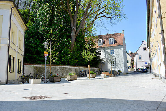 Neugestaltung des Aufgangs zum Domberg (16. Mai 2017 / Foto: Stadt Freising)