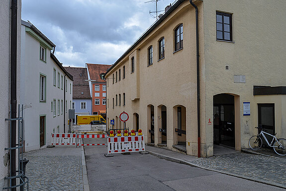 Bauarbeiten Einmündung Amtsgerichtsgasse (Foto: Stadt Freising)